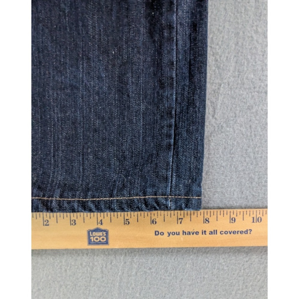 Roots Mens Straight Leg Denim Jeans 40x33 Dark Wash Blue - Picture 3 of 12